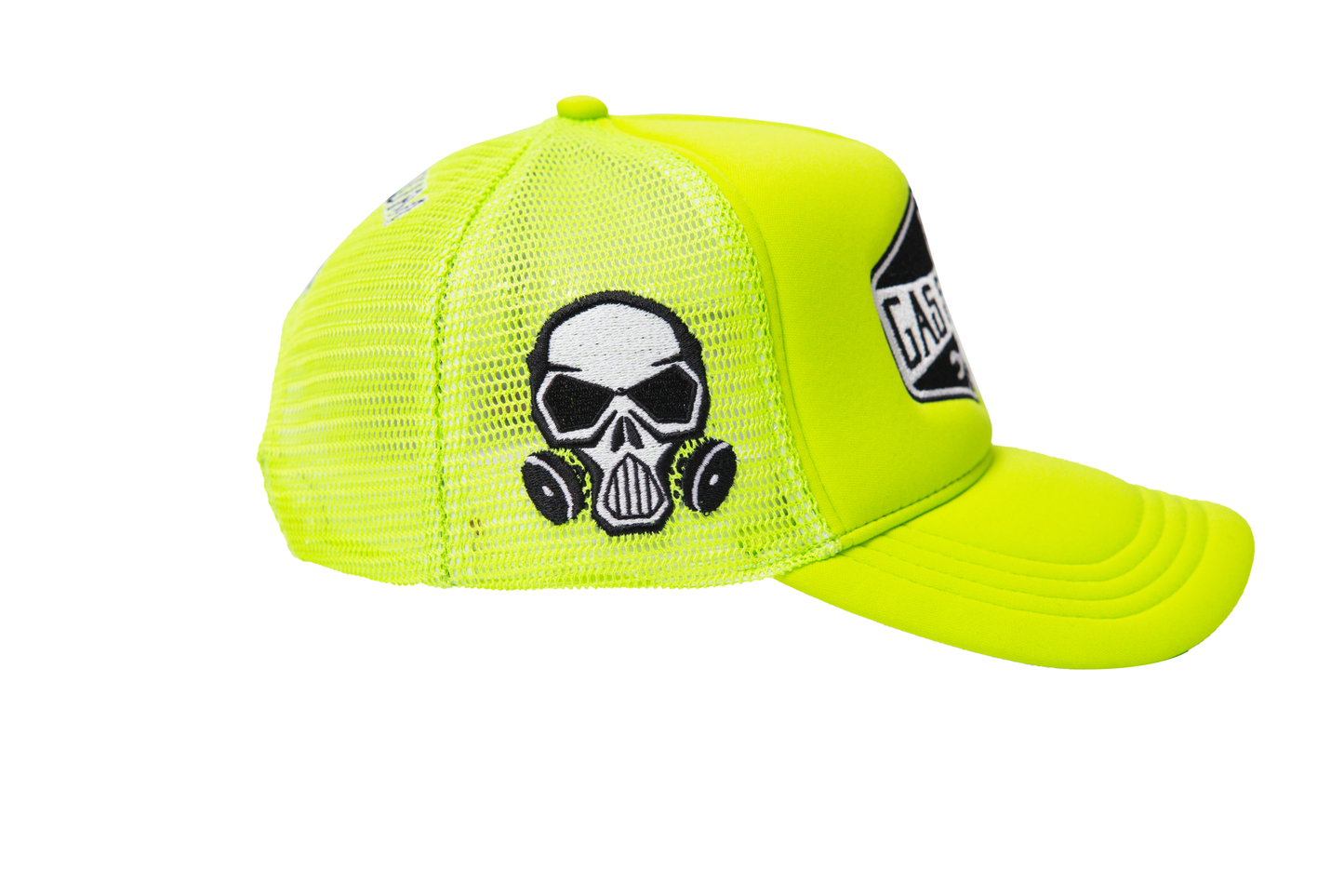 Gas Service Trucker Hat Highlighter Green