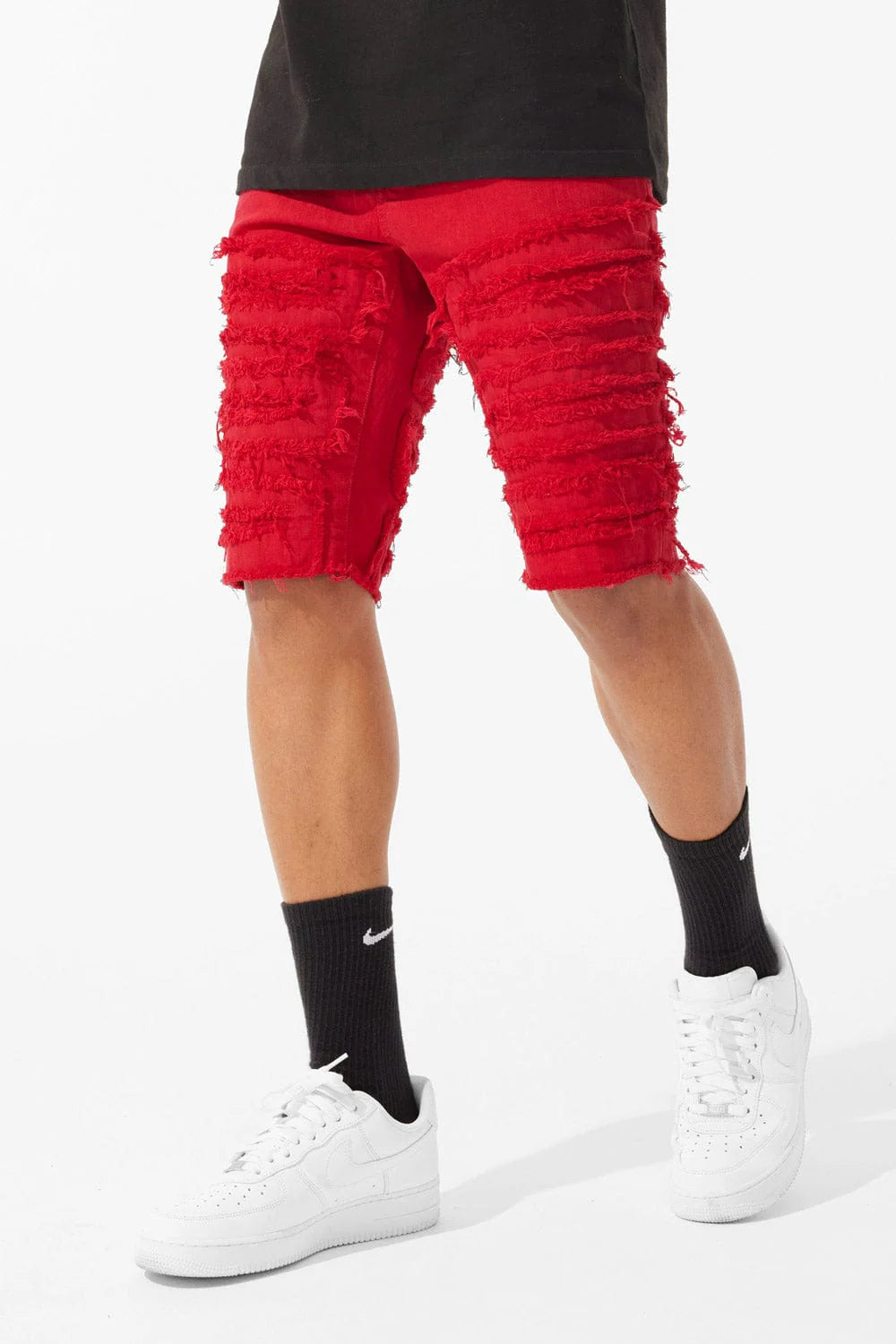 Jordan Craig Python Shorts Red