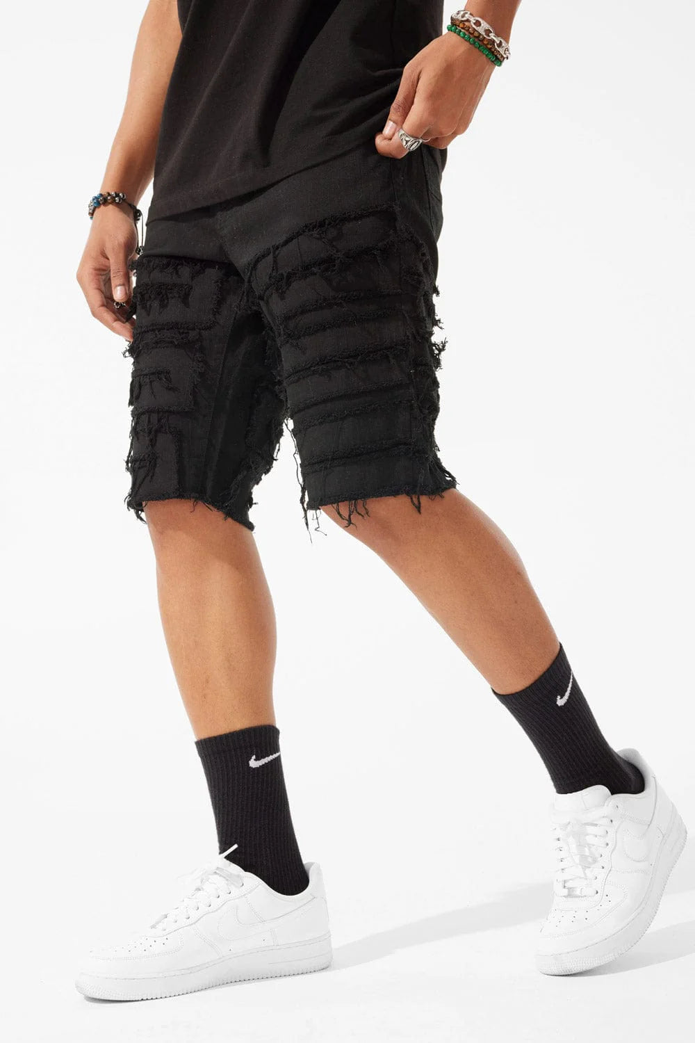 Jordan Craig Python Shorts Black