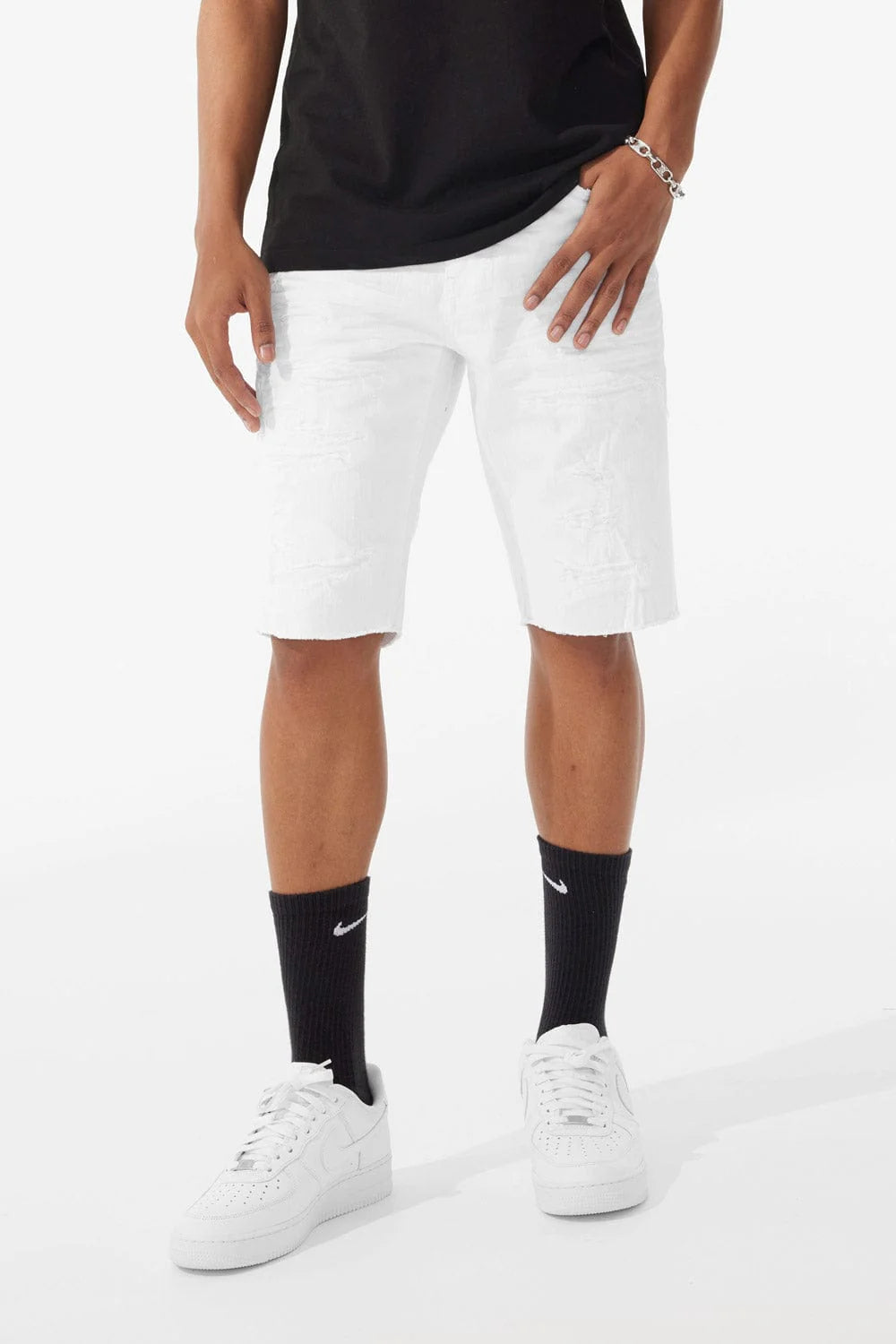 Jordan Craig Tulsa Twill Shorts White