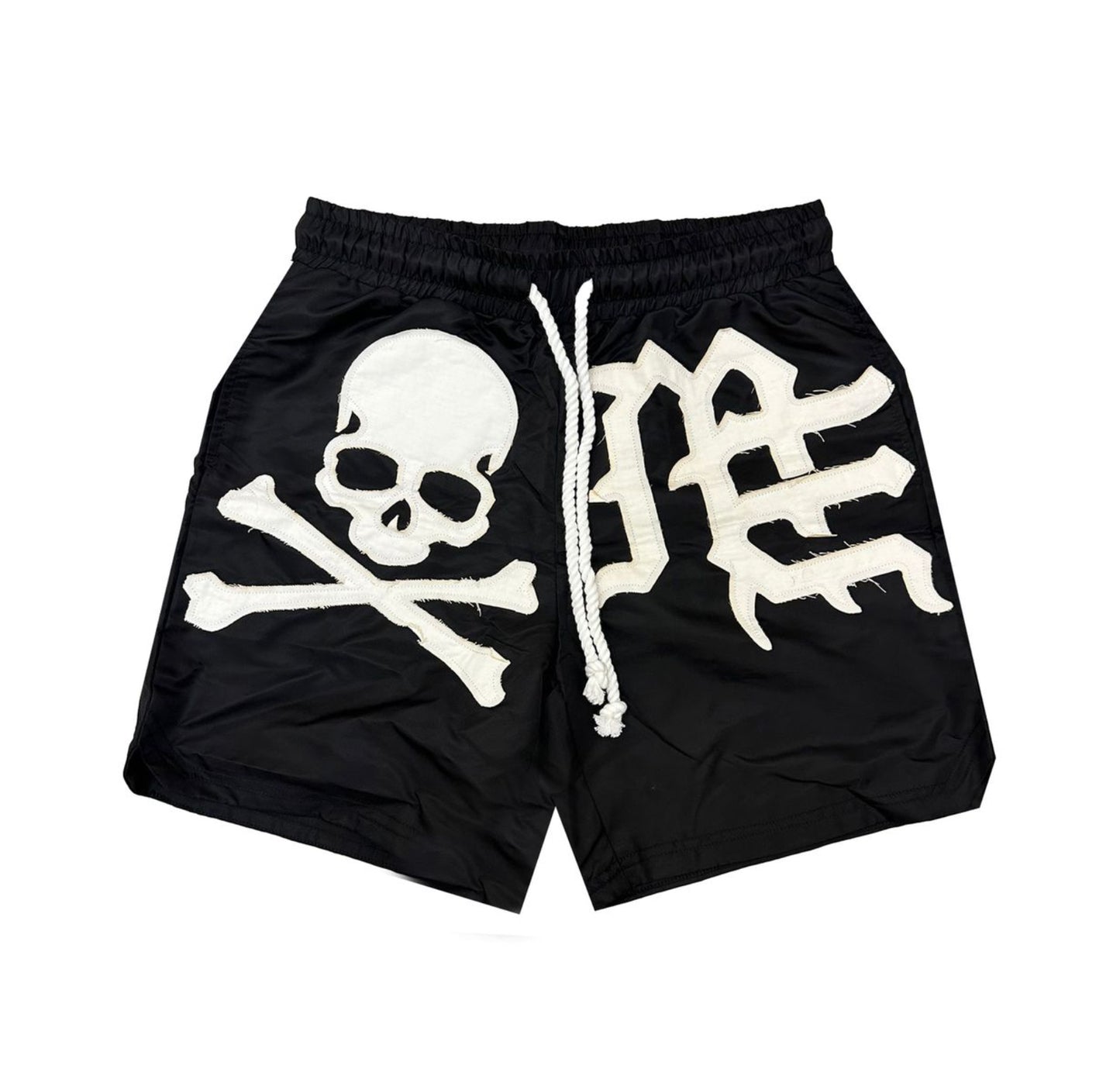 Mixed Emotion Skull Shorts Black