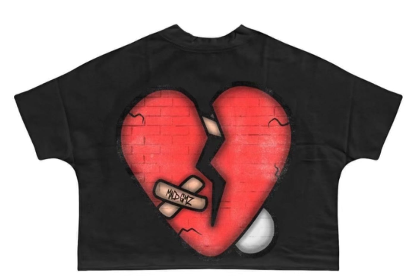 DNA MND GMZ MG#13 OVERSIZED CROPPED TEE BLACK