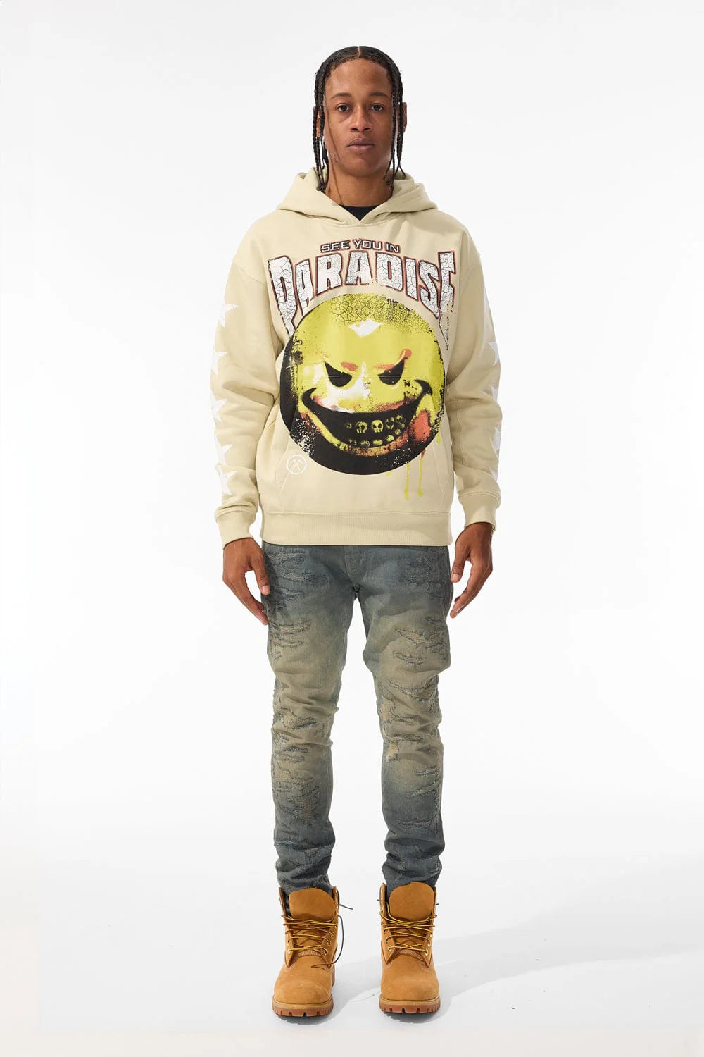 JORDAN CRAIG BAD INTENTIONS PULLOVER HOODIE KHAKI