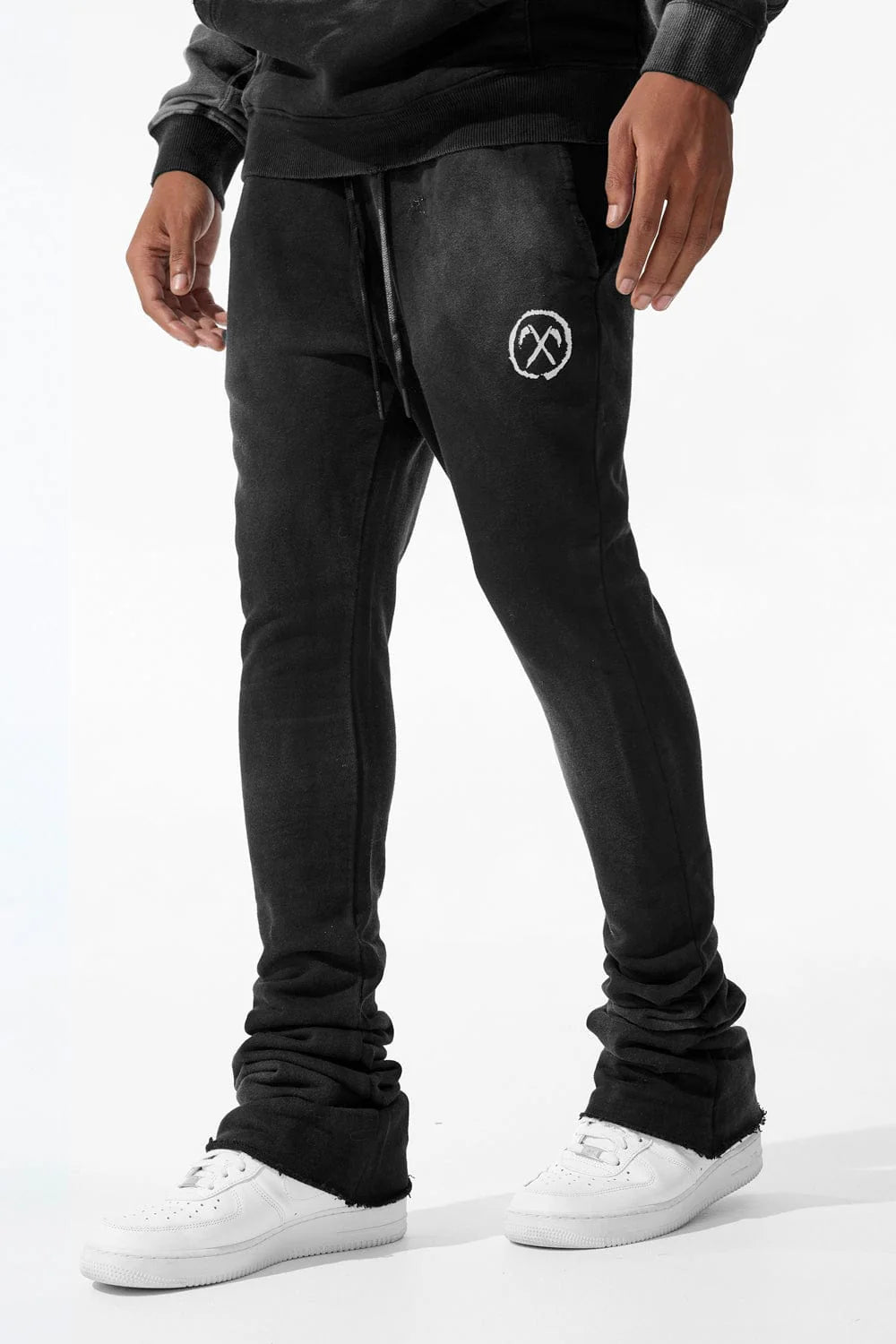 JORDAN CRAIG AFTERLIFE STACKED SWEATPANTS (BLACK SHADOW)