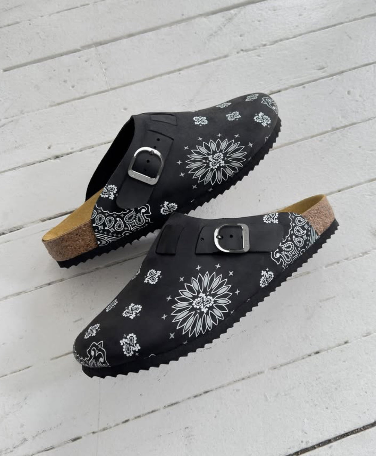 Bravest Studio Paisley Clogs Black