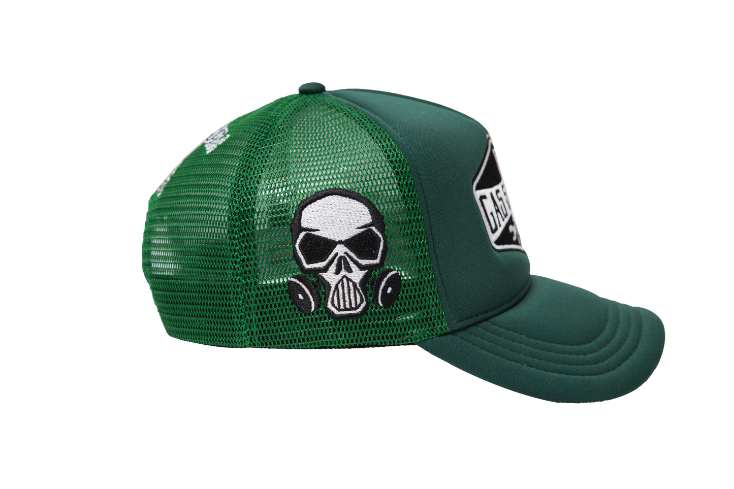 Gas Service Trucker Hat Hunter Green