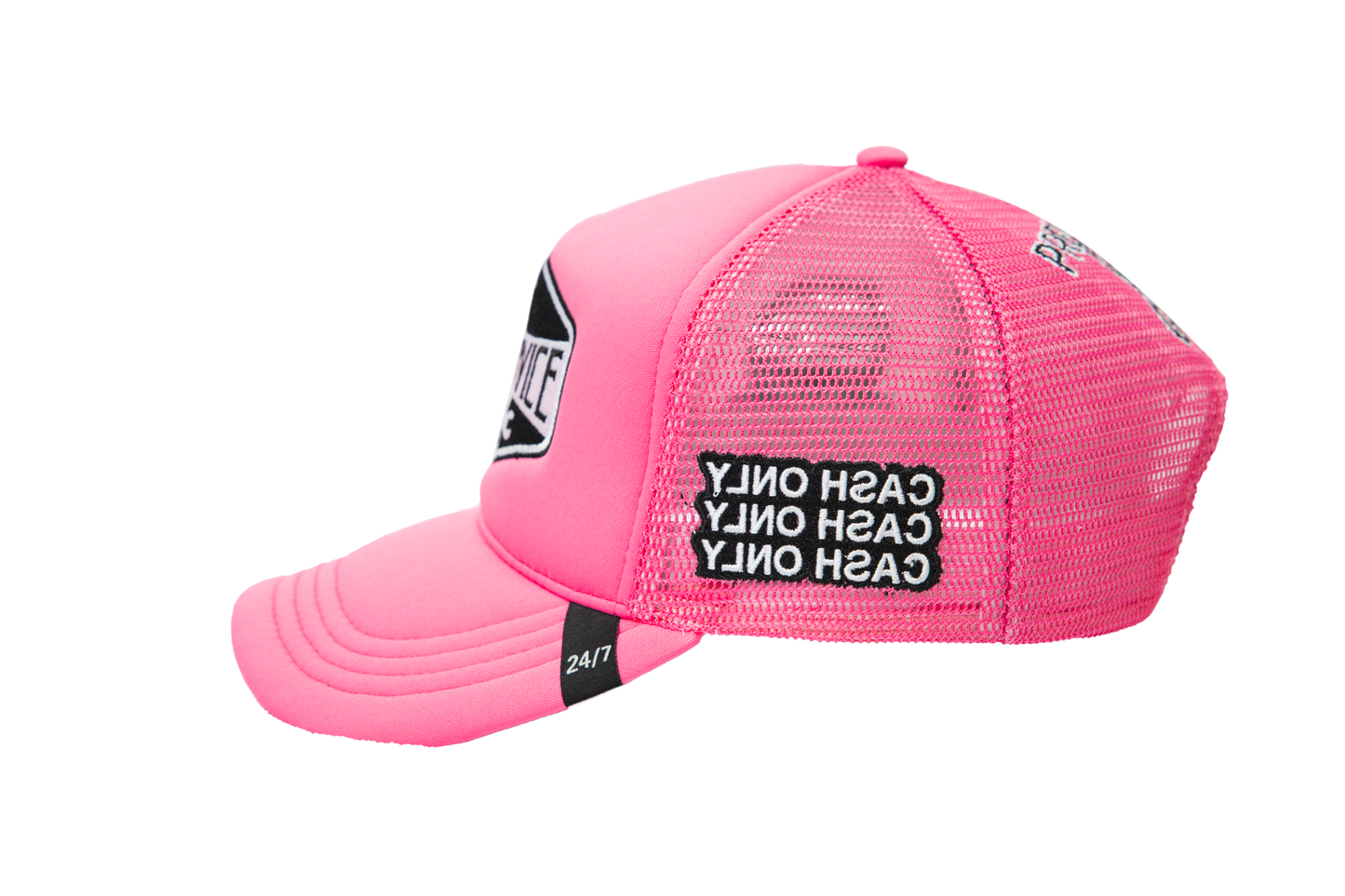 Gas Service Trucker Hat Bubble Gum Pink
