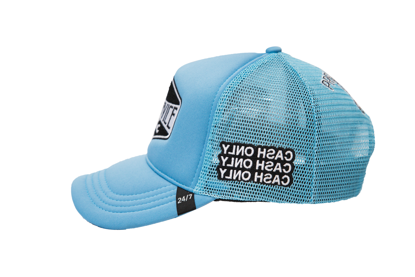 Gas Service Trucker Hat Sky Blue