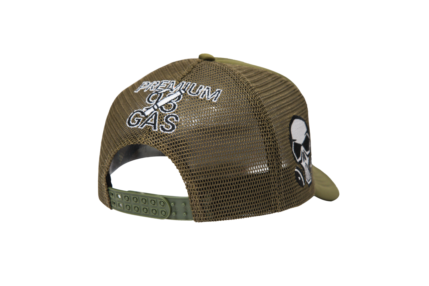 Gas Service Trucker Hat Olive Green
