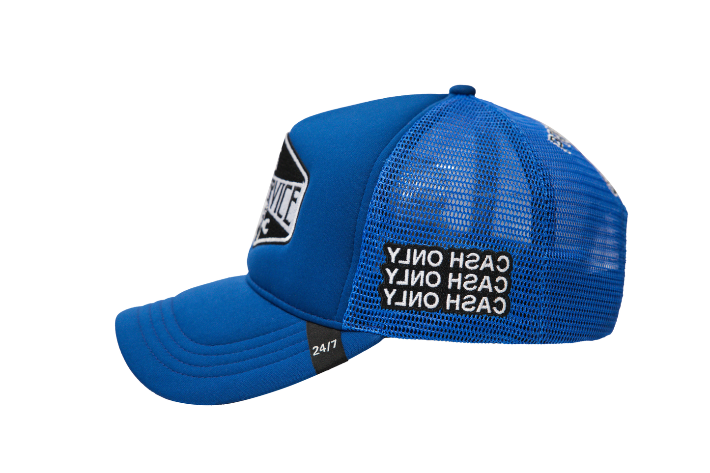 Gas Service Trucker Hat Royal Blue