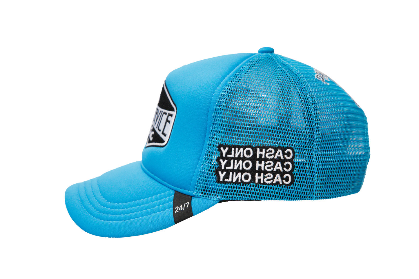Gas Service Trucker Hat Smurf Blue