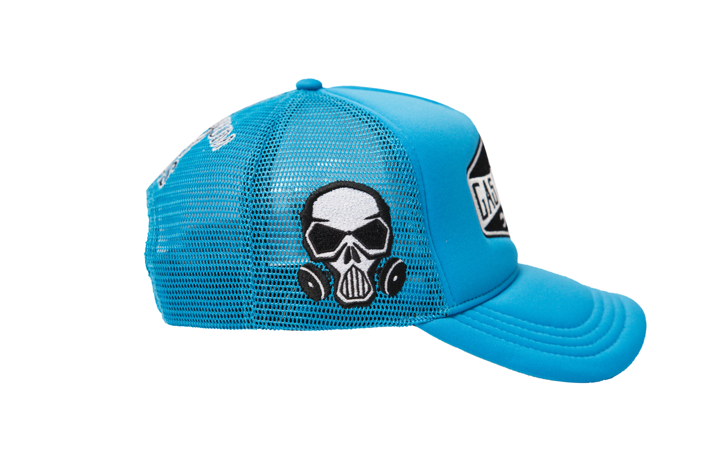Gas Service Trucker Hat Smurf Blue