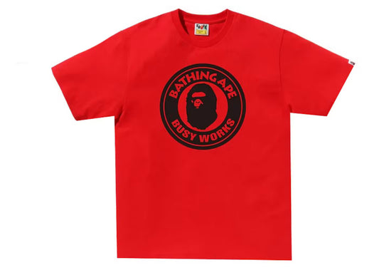 Bape Busy Works Tee Red