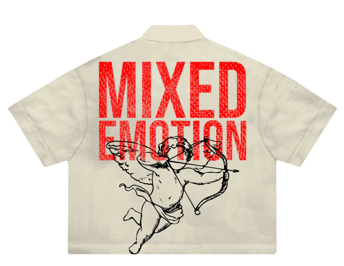 Mixed Emotion Angels Shirt Cream