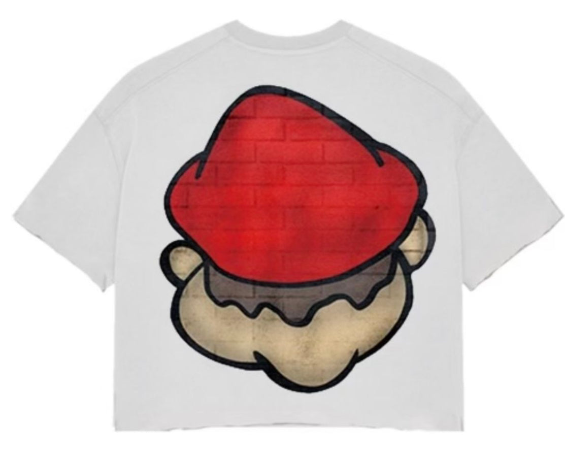 Prestige Collection Mario Big Head Tee White