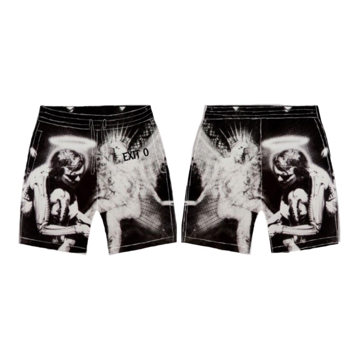Exit 0 Bow Down Shorts Grey