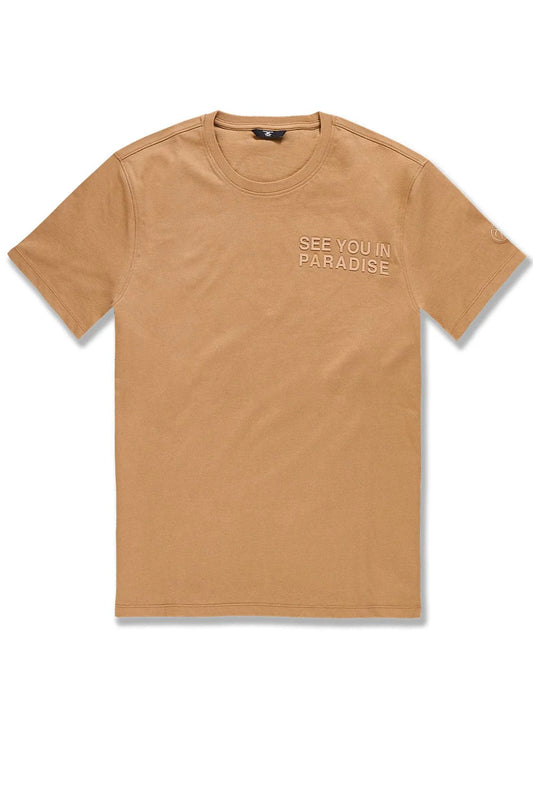Jordan Craig Paradise Tonal Tee Mocha