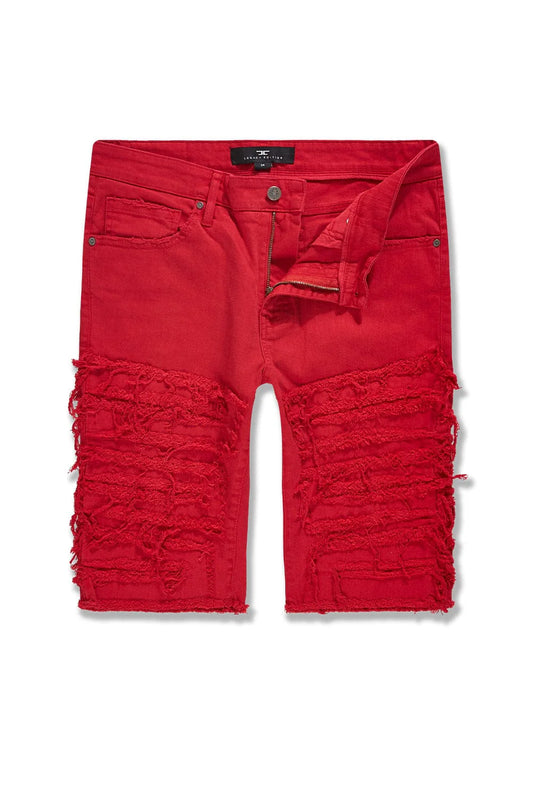 Jordan Craig Python Shorts Red
