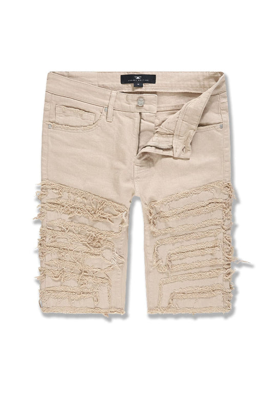 Jordan Craig Python Shorts Cream