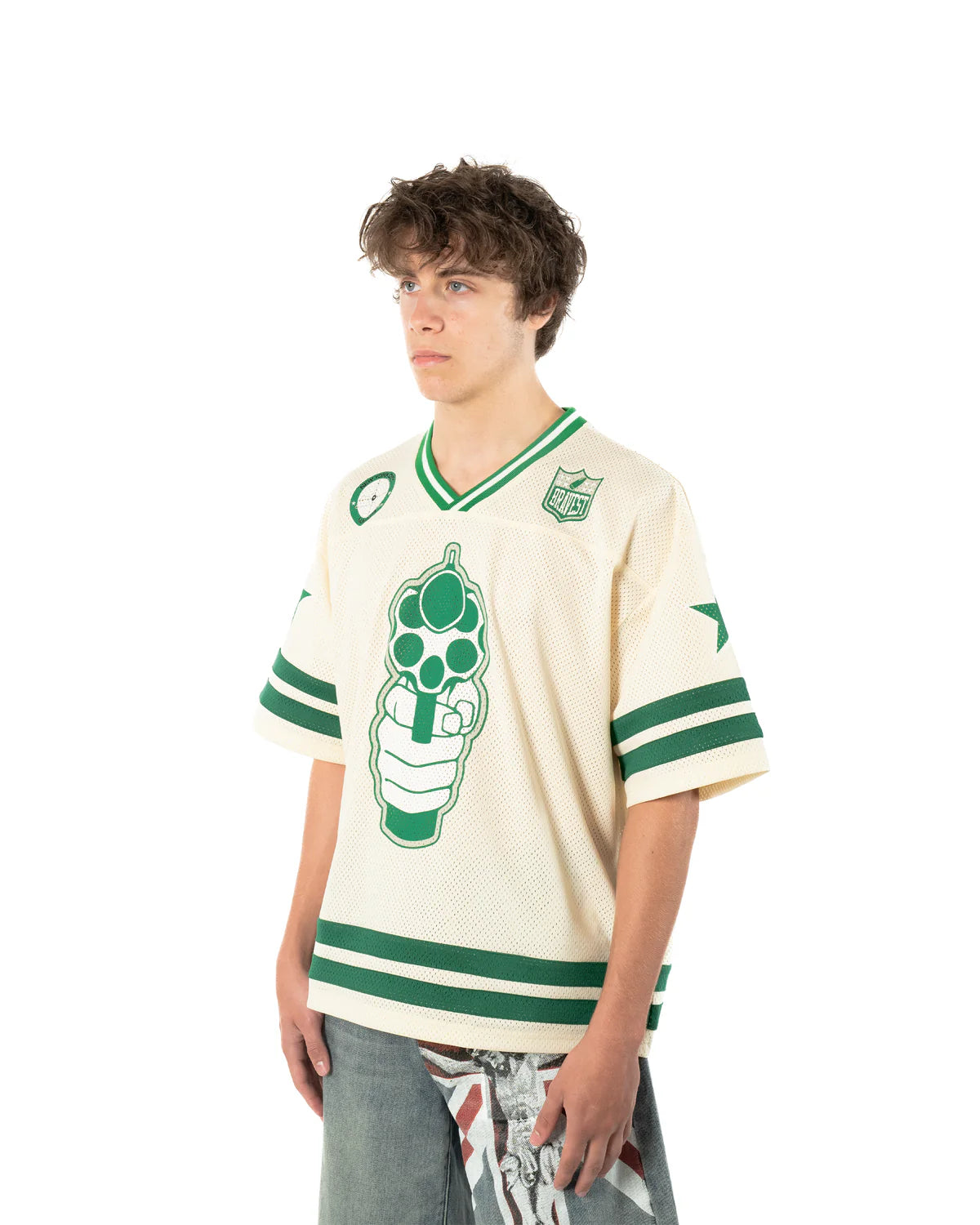 Bravest Studios 911 Football Jersey Cream