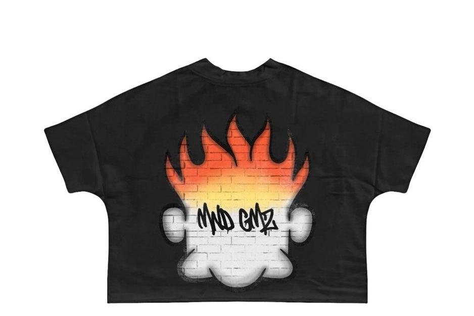 DNA Mind Gamez Cropped Tee MG #1 Black