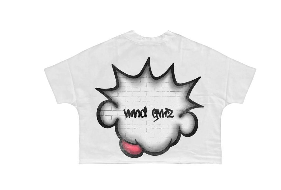 DNA Mind Gamez Cropped Tee MG #5 White