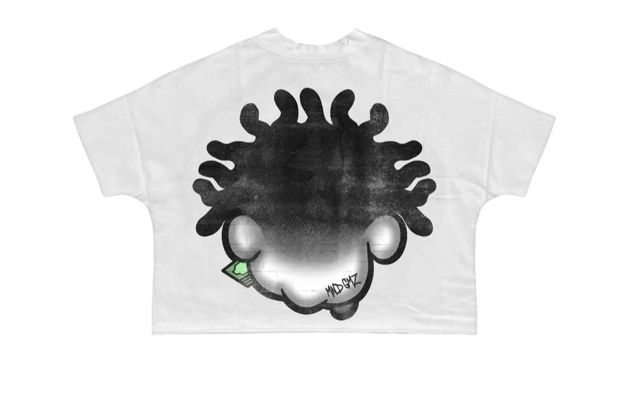 DNA Mind Gamez Cropped Tee MG #7 White
