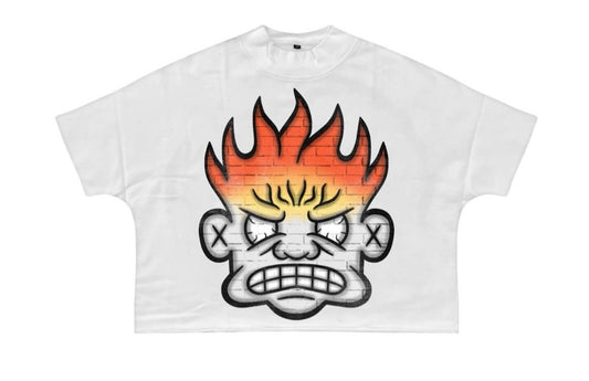 DNA Mind Gamez Cropped Tee MG #1 White