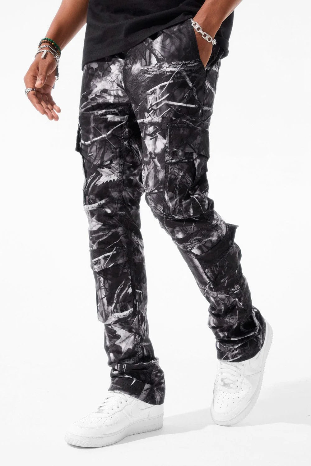 JORDAN CRAIG MARTIN STACKED - VENTURA CARGO PANTS (REAL TREE BLACK)