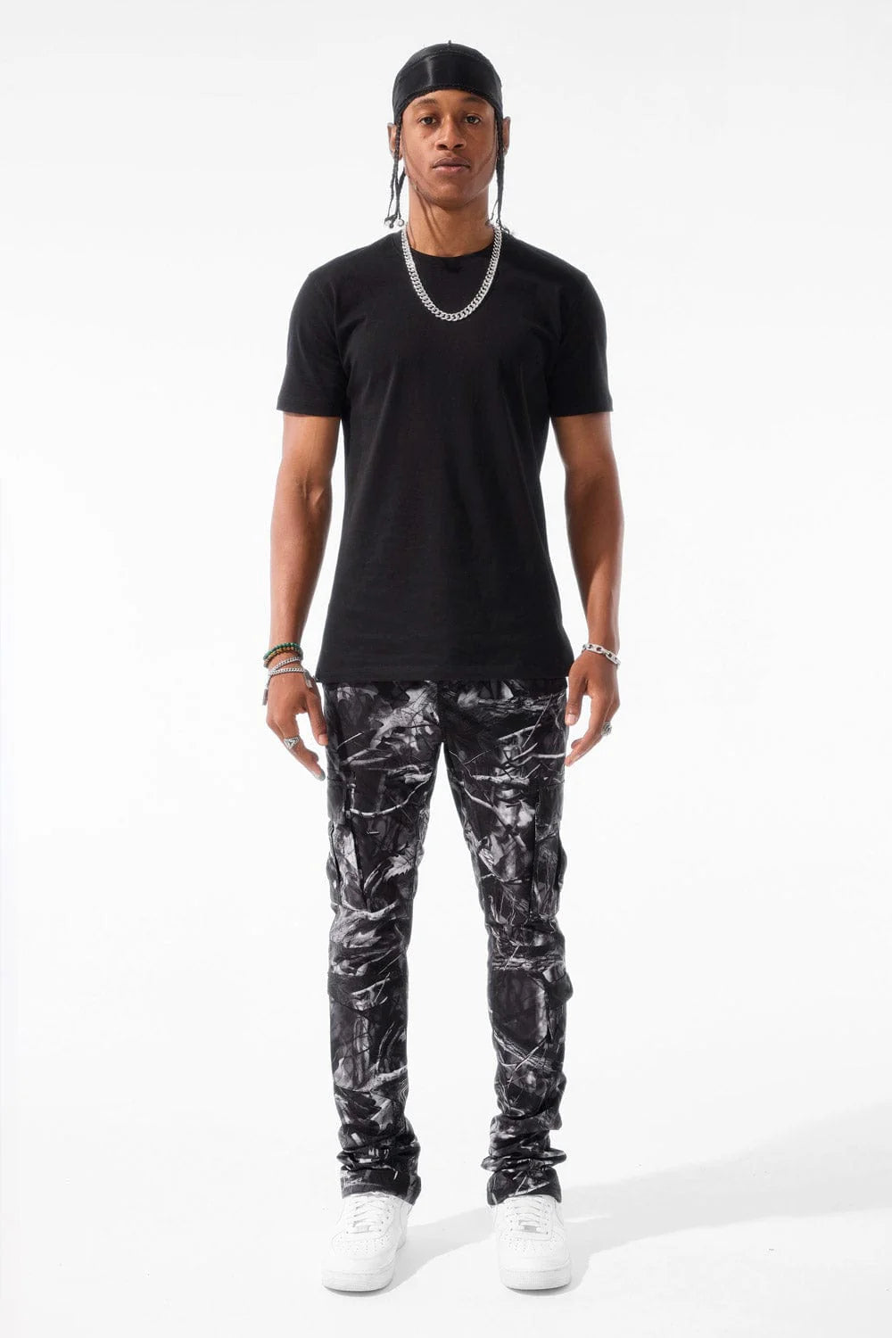 JORDAN CRAIG MARTIN STACKED - VENTURA CARGO PANTS (REAL TREE BLACK)