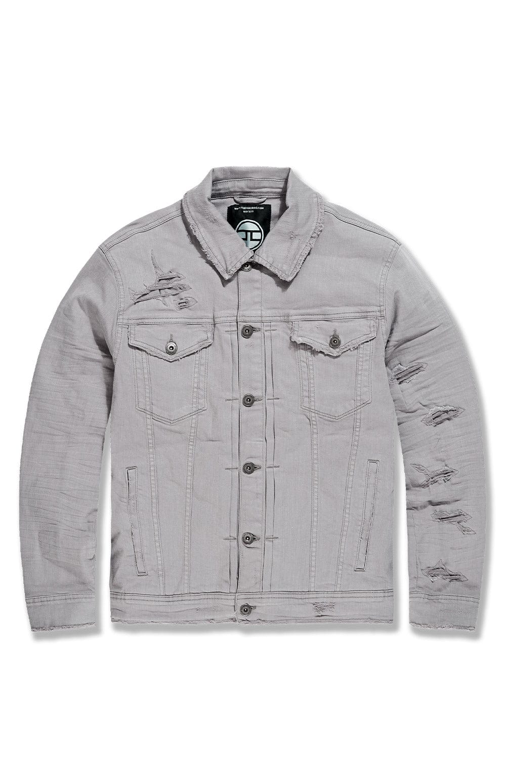 JORDAN CRAIG TRIBECA TWILL TRUCKER JACKET (FW24 EXCLUSIVE COLORS) LIGHT GREY