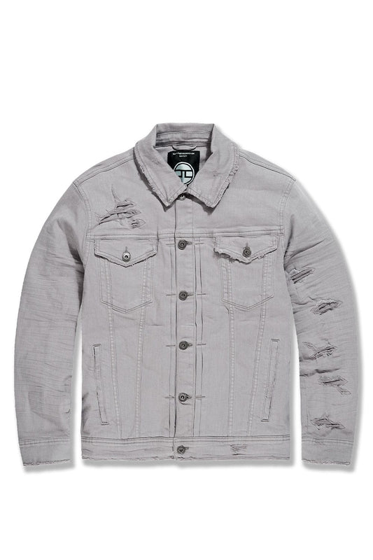 JORDAN CRAIG TRIBECA TWILL TRUCKER JACKET (FW24 EXCLUSIVE COLORS) LIGHT GREY