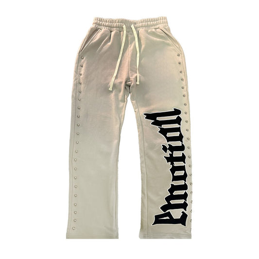MIXED EMOTION GREY “CROWN” SWEATPANTS