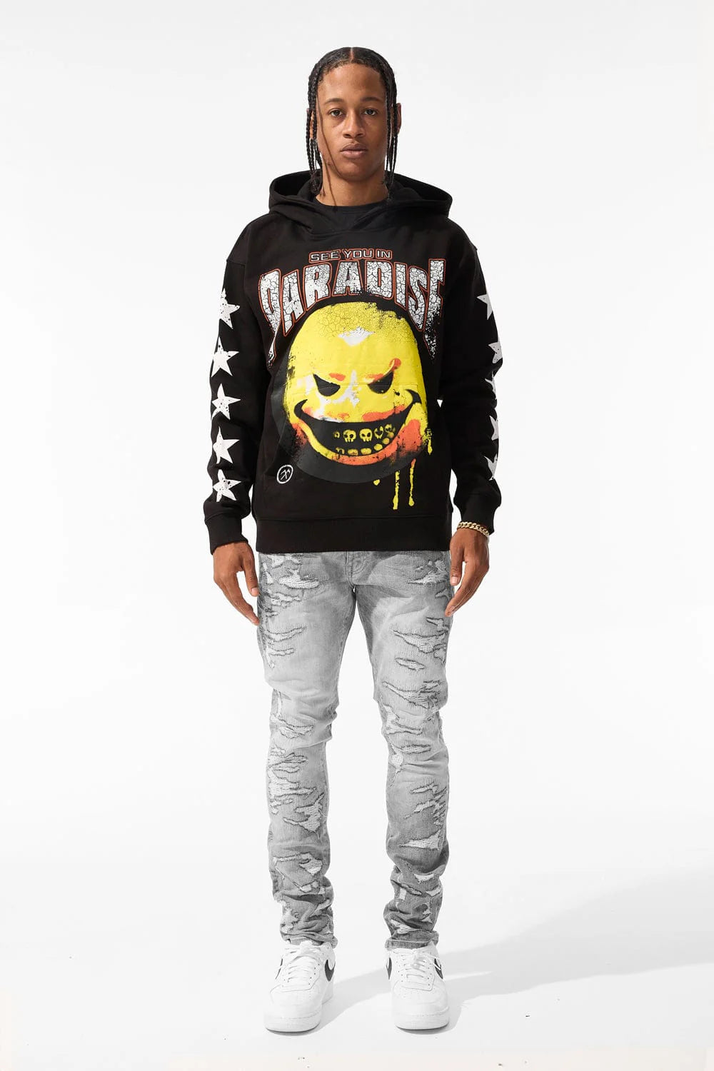 JORDAN CRAIG BAD INTENTIONS PULLOVER HOODIE BLACK