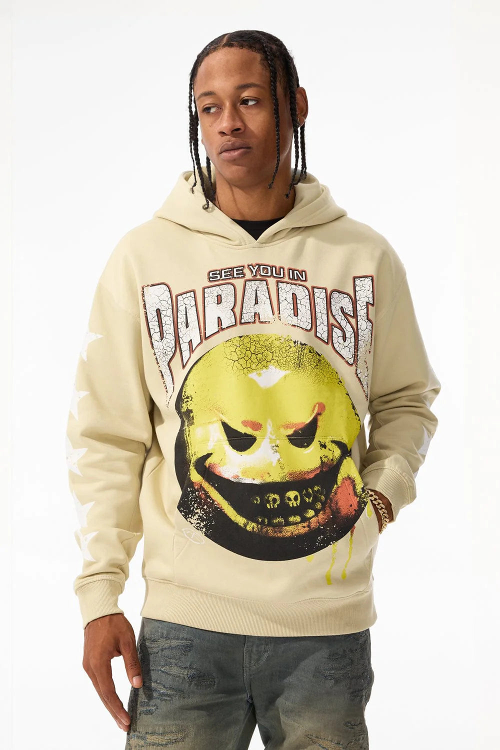 JORDAN CRAIG BAD INTENTIONS PULLOVER HOODIE KHAKI