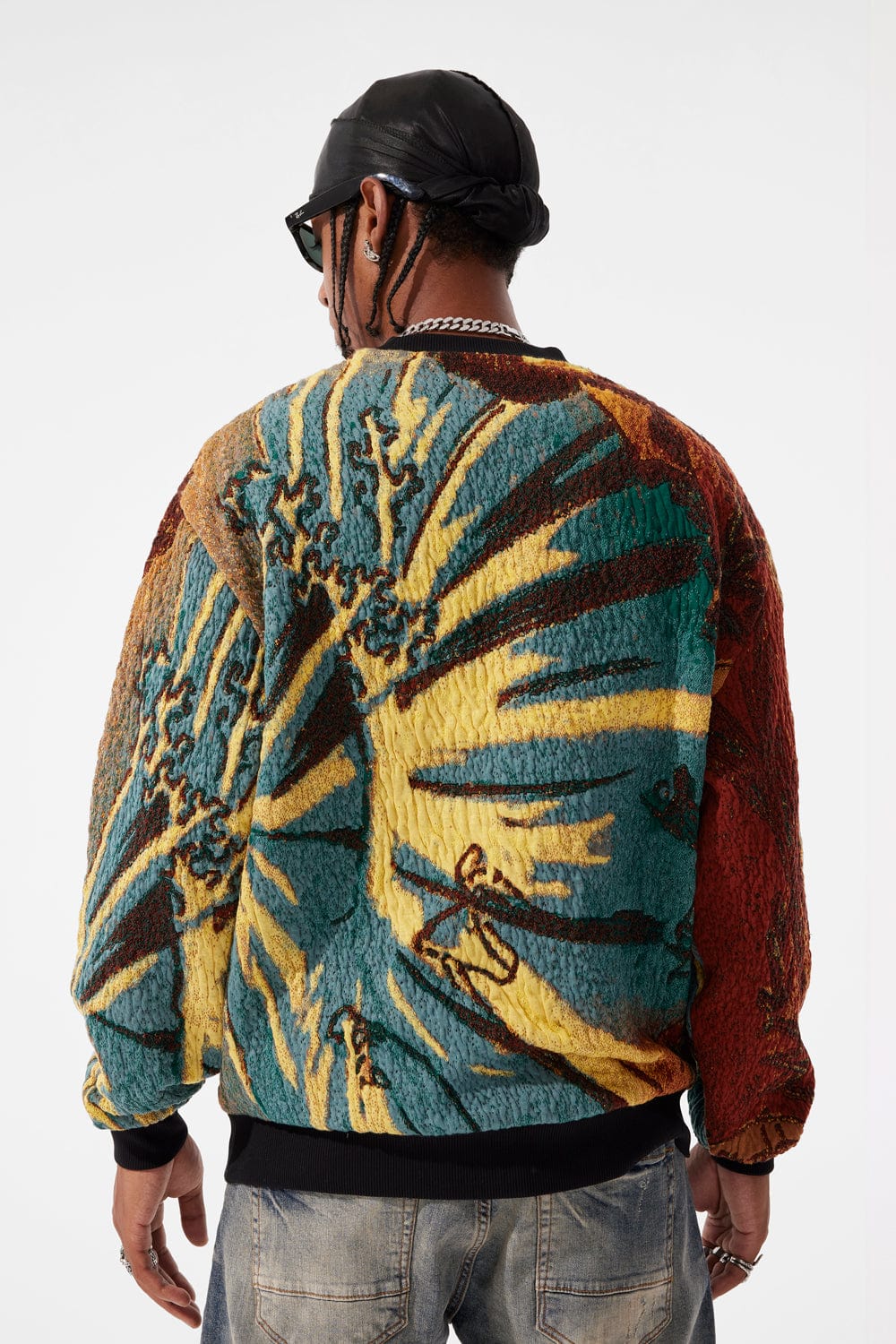 JORDAN CRAIG SILK ROAD CREWNECK SWEATER (GOLD DRAGON)