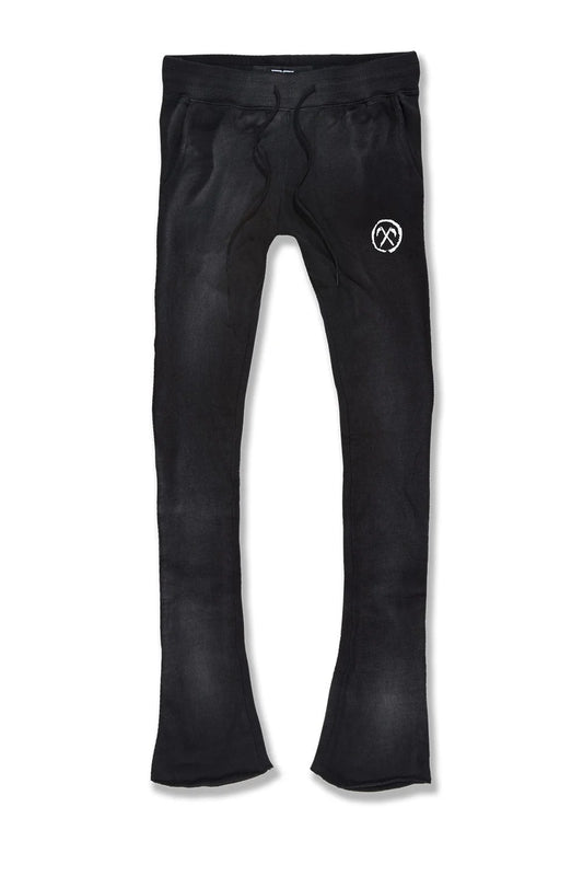JORDAN CRAIG AFTERLIFE STACKED SWEATPANTS (BLACK SHADOW)