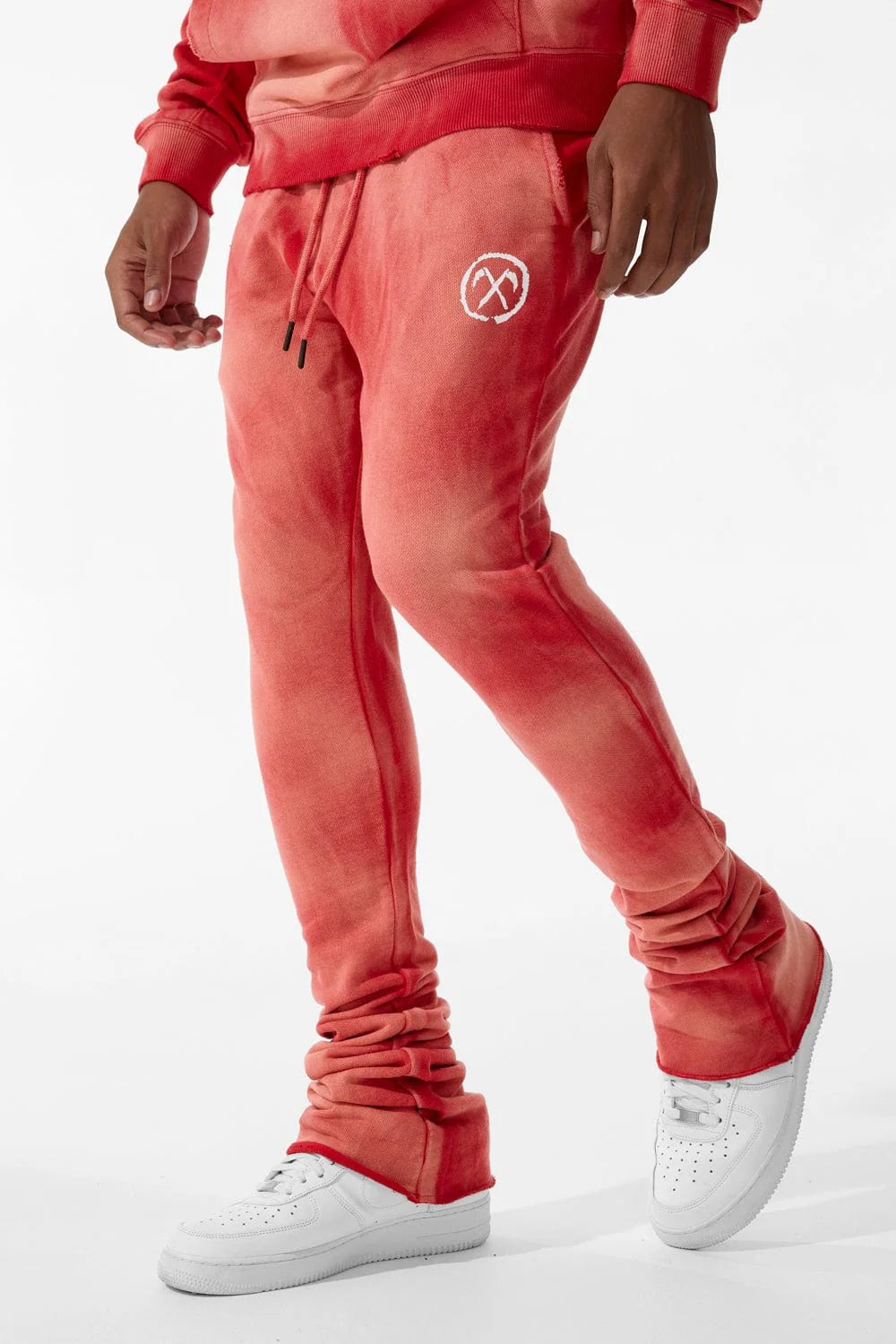 JORDAN CRAIG AFTERLIFE STACKED SWEATPANTS (RED)