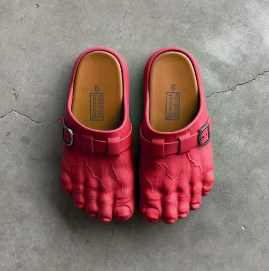 Bravest Studio Foot Clog Red