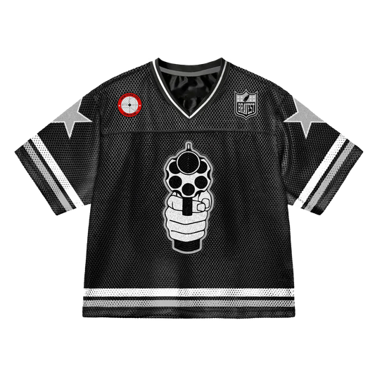 Bravest Studios 911 Football Jersey Black
