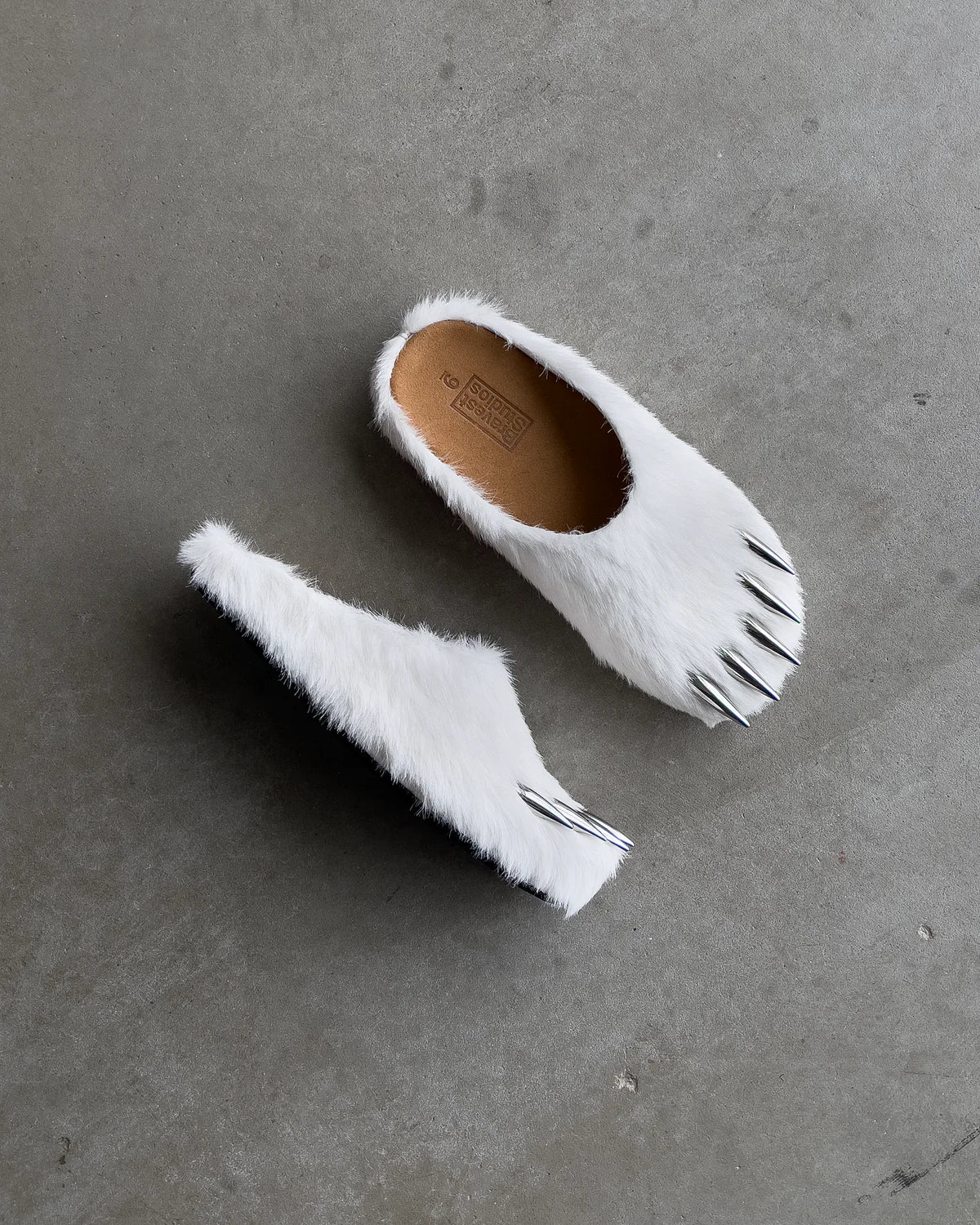 Bravest Studios Bear Claw Mules White