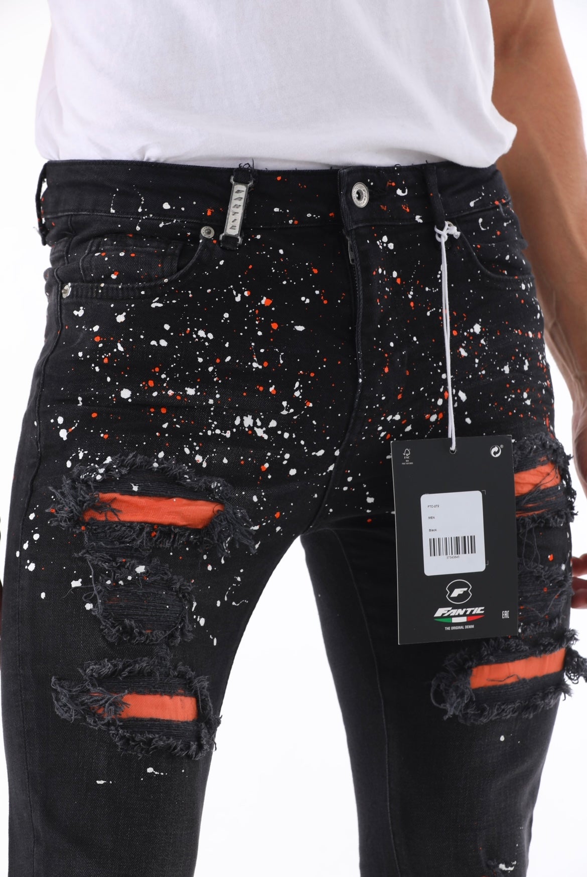 Fantic 1031 Stacked Jeans Black O