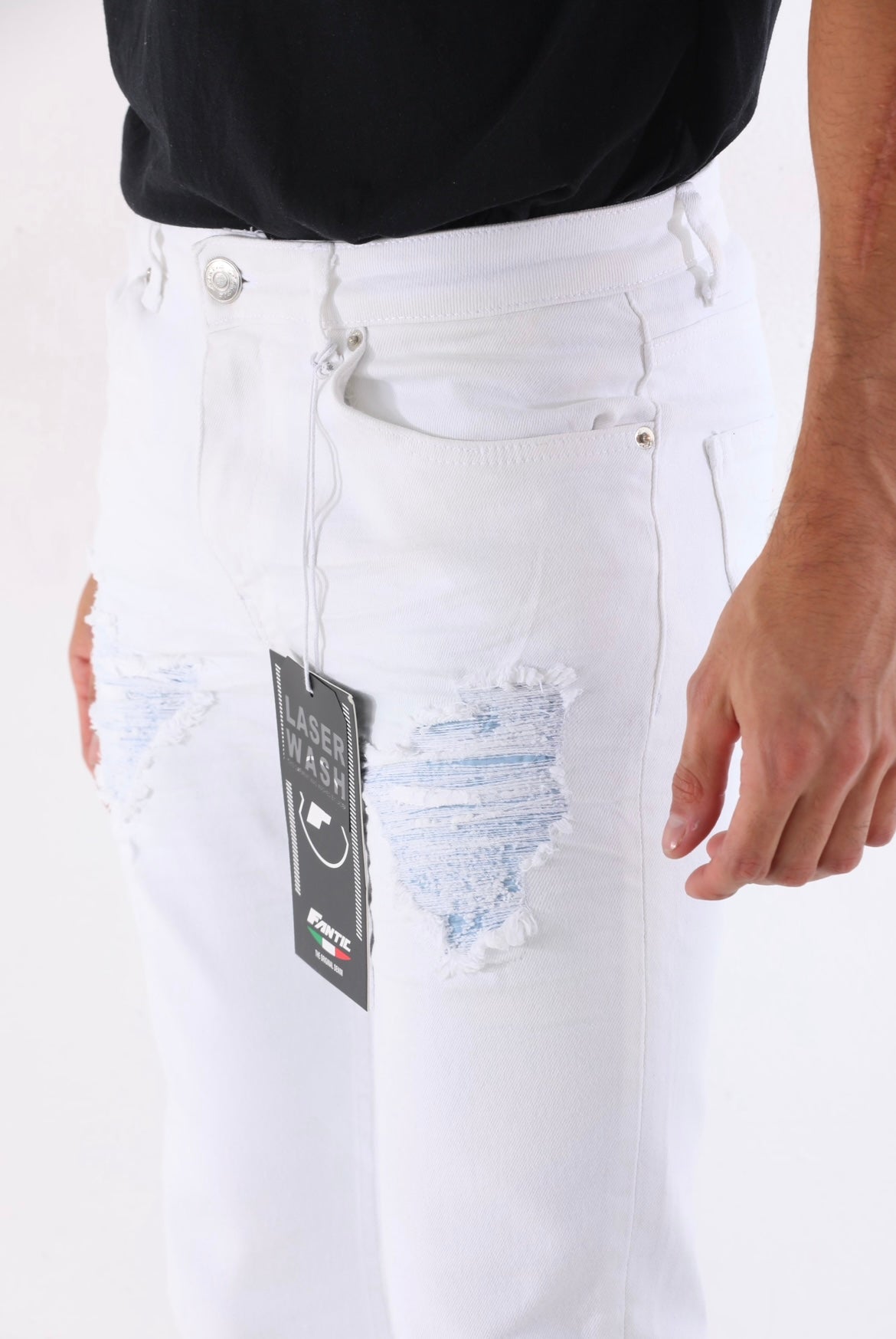 Fantic Polar Ice Skinny Jeans White B